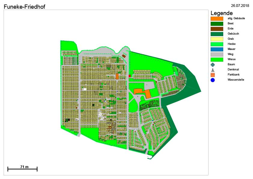 Lageplan Funeke-Friedhof